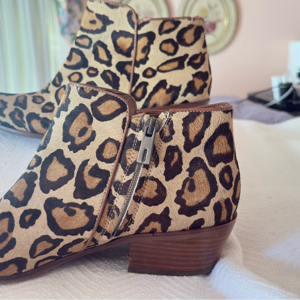 Sam Edelman Leopard Print Ankle Booties